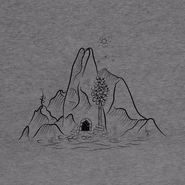 Cave in mountains by AtomicTurquoise